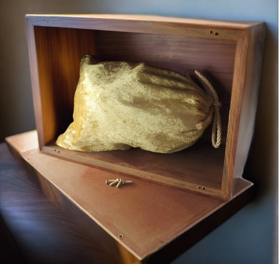 English Cocker Spaniel Rosewood Wooden Cremation Urn For Ashes