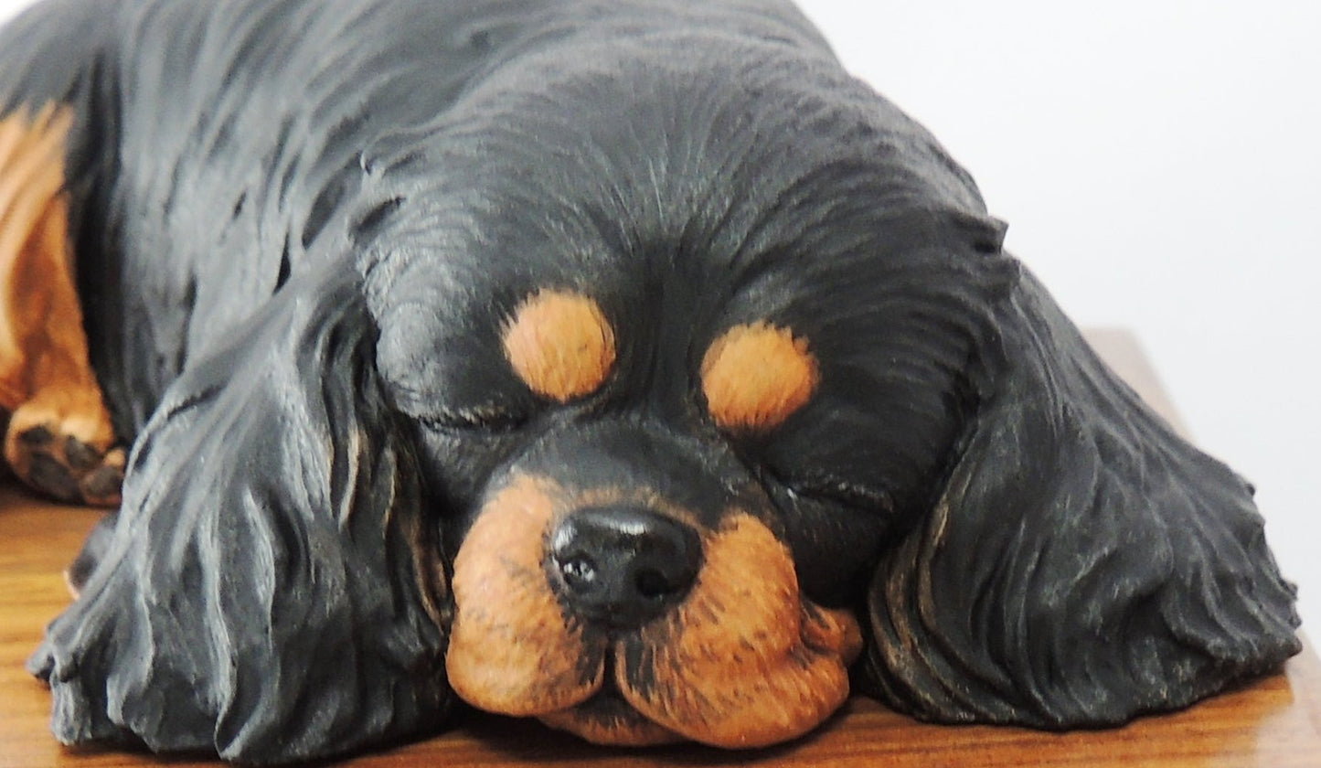 Cavalier King Charles Spaniel Solid Wood Cremation Urn
